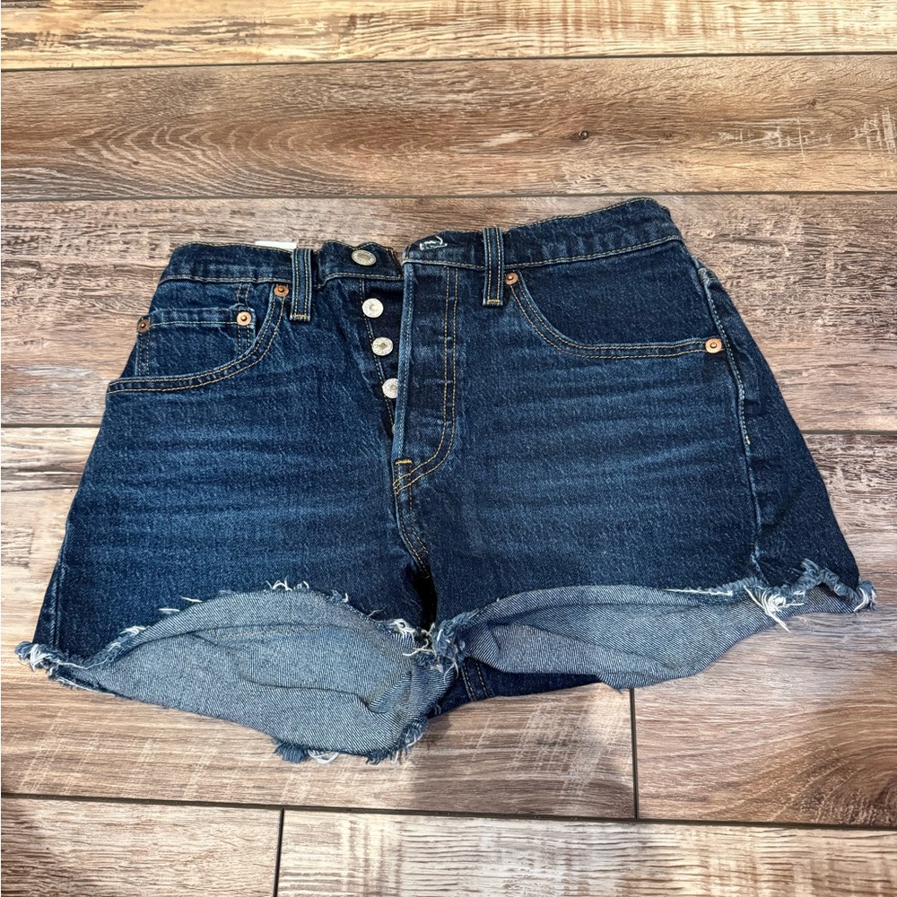 Levi's Dark Blue Jean Shorts